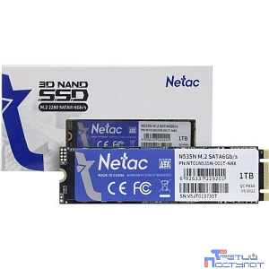 Накопитель SSD Netac SATA III 1Tb NT01N535N-001T-N8X N535N M.2 2280