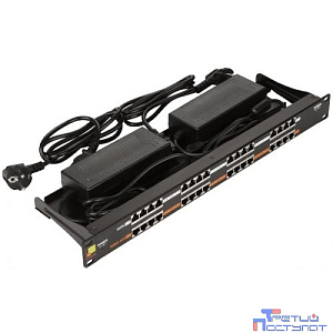 Патч-панель Lanmaster POE LAN-PP16-POE/A2 19" 1U 16xRJ45 кат.5e