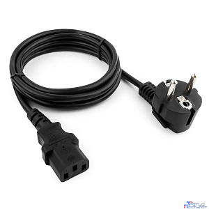 Кабель питания Cablexpert (RU) Schuko-C13, 3x1.5мм2, 10A, с заземлением, медь, 1.5м, черный,пак (PC-186-1.5-1.5M)