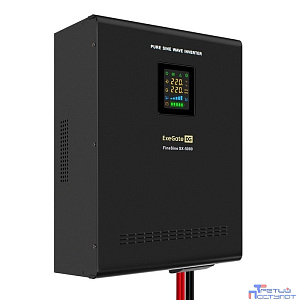 Exegate EX296004RUS ИБП (инвертор, синус, для котла) настенный ExeGate FineSine SX-5000.LCD.AVR.2SH.T <5000VA/3500W, чистая синусоида, цветной LCD-дисплей, AVR, 2*Schuko + клеммы, линейно-интерактивны