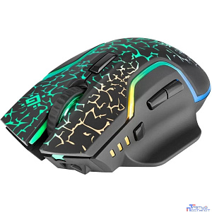 Беспроводная игровая мышь Defender Oneshot GM-067 черный,LED,7D,300 мАч, 3200dpi  [52067]