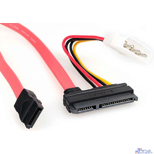 Cablexpert  Кабель Combo SATA, Molex 4pin(M)+Sata 7pin(M) / Sata 15pin+7pin(F), медн.проводник, пакет (CC-SATA-C1-N)