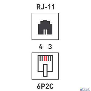PROconnect (03-0001-4) Розетка телефонная внешняя, 1 порт UTP, RJ-11 (6P2C), CAT 3 (50 шт)