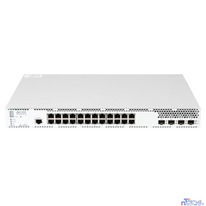 ELTEX MES3400-24 Ethernet-коммутатор агрегации 24 порта 10/100/1000BASE-T (RJ-45), 4 порта 1000BASE-X (SFP)/10GBASE-R (SFP+), L3, 2 слота для модулей питания