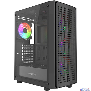 Powercase Mistral EA20, Tempered Glass, 4x 120mm FRGB Fan, чёрный, ATX  (CMAEA20-L4)