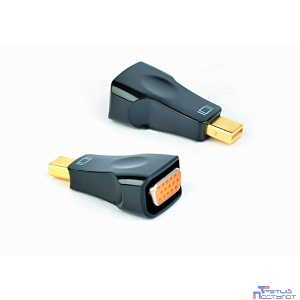 Cablexpert Переходник miniDisplayPort - VGA A-mDPM-VGAF-01, 20M/15F, черный, пакет