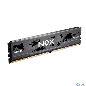 Оперативная память Apacer  DDR5  32GB  5200MHz DIMM NOX Black Gaming Memory (PC5-41600) CL40 1.25V (Retail) 2048*8  Heat Sink (Retail) 3 years (AH5U32G52C522MBAA-1)