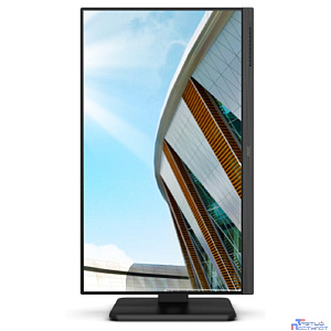LCD AOC 23.8" 24P2Q Black с поворотом экрана {IPS 1920x1080 75Hz 4 ms 178/178 250cd DVI HDMI DisplayPort 1.2 4xUSB3.2 MM Pivot}