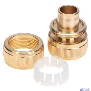 Rexant (62-0274) Муфта соединительная латунная, ремонтная, для шланга, 3/4" Четыре Сезона