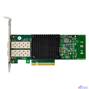 ORIENT XWT-MCX3PE8 2SFP+, Сетевая карта PCI-Ex8 v3.0 2xSFP+ 10Gbps Server NIC, Mellanox ConnectX-3 chipset, 10/1 Гбит/с, 2 планки крепления в комплекте (33296)