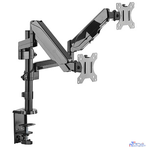 ONKRON G140 чёрный {Для двух экранов диагональю 13"-32" Допустимая нагрузка: 2х (1-8 кг (2.2 - 17.6 lbs)) VESA: 100x100, 75x75}