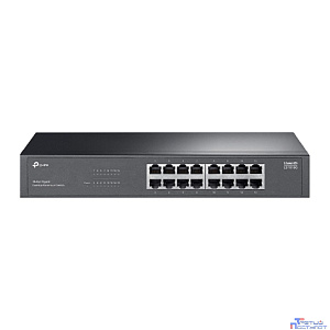 TP-Link LS1016G Коммутатор с 16 гигабитными портами для размещения на столе или в стойке