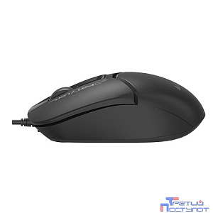 Мышь компьютерная A4Tech Fstyler FM12ST черный 1200dpi silent USB/3but