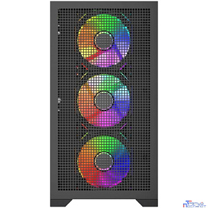 Powercase Mistral Micro B315, Tempered Glass, 4x 120mm ARGB PWM Fan, чёрный, mATX  (CMMB315-A4)