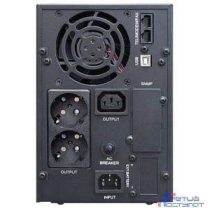 Импульс ИБП Юниор ПРО 1000 {1000 ВА/800 Вт, LCD, USB, RJ-45/RJ-11, слот для SNMP, АКБ 2х7Ач, IEC-C13 + SCHUKOx2},черный JT10201