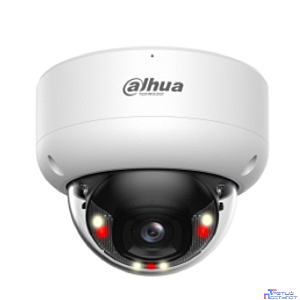 DAHUA DH-IPC-HDBW3449EP-S-IL-0360B Уличная купольная IP-видеокамера 4Мп; 1/2.9” CMOS; объектив 3.6мм видеоаналитик ИК 40м, LED 40м; IP67, IK10;корпус: металл