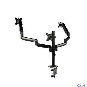 Кронштейн для монитора Filum FL-DMG003TB черный, три монитора, VESA: 75/100, 10-32 дюйма, до 10 кг (00-01215495)