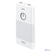Perfeo Powerbank 10000 mah + Micro usb /In Micro usb /Out USB 1 А, 2.1A/ White (PF_B4297)