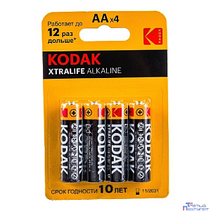 Kodak LR6-4Bl Xtralife Alkaline [KAA-4] (80/400/17600) (4 шт. в уп-ке)