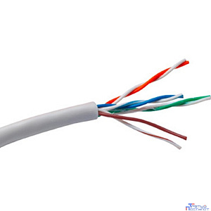 Exegate EX261518RUS Кабель UTP 4 пары кат.5e Exegate Special CCA, 26AWG, бухта 305м, серый, PVC