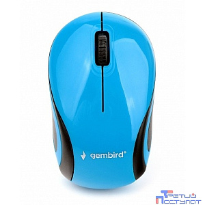 Мышь беспров. Gembird MUSW-620, 2.4ГГц, 1200 DPI, 3кн., син
