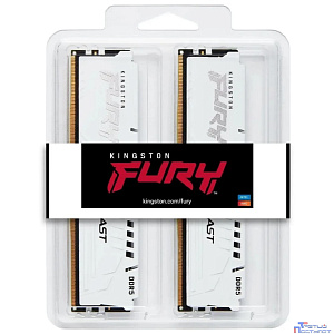 Оперативная память Kingston Fury Beast KF560C30BWK2-64 DDR5 - Kit 2х32ГБ 6000МГц, DIMM,  White,  Ret