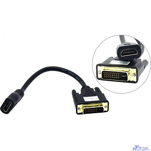 5bites BC-HDF2DVI Кабель-5bites Адаптер DVI (24+1) M / HDMI F, зол.разъемы