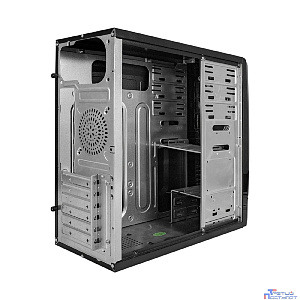 Exegate EX280385RUS Корпус Miditower Exegate CP-604 Black, ATX, <без БП>, 2*USB, Audio