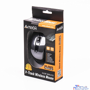 A-4Tech Мышь V-Track G9-500FS black optical (2000dpi) silent cordless USB1.1 [1146016]