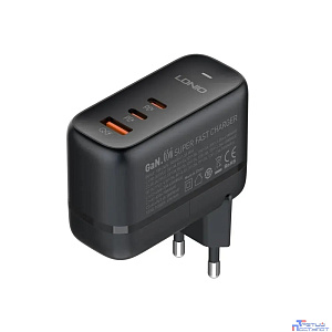 PERFEO LD_C3473  LDNIO Q366/ Сетевое ЗУ GaN + Кабель PD/ PD+PPS+SCP+QC 4+/ 3 USB/  Выход: 3.3-20V, max 65W/ Black