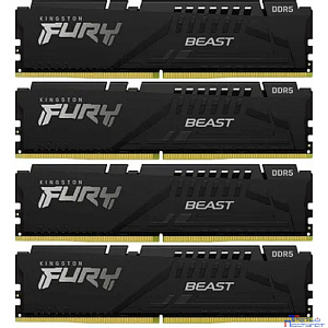 Kingston DDR5 64GB Kit (4x16Gb) 5200 MT/s CL40 KF552C40BBK4-64