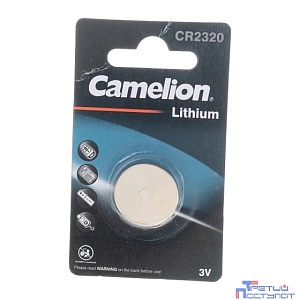 Camelion CR2320 BL-1 (CR2320-BP1, батарейка литиевая,3V)