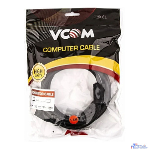 VCOM CG484GD-1.8M Кабель HDMI AM/DVI(24+1)M, 1.8м, CU, 1080P@60Hz, 2F, VCOM  <CG484G-1.8M> [4895182204867]