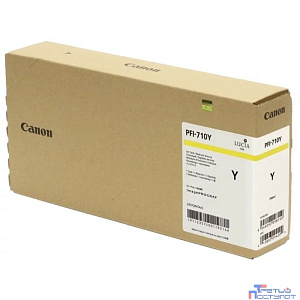 Canon PFI-710Y 2357C001 Картридж для CANON imagePROGRAF iPF TX-2000, iPF TX-3000, iPF TX-4000, 700 мл.