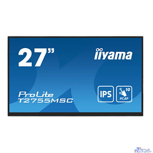LCD Iiyama 27'' T2755MSC-B1 {IPS Touch 1920x1080 60Hz 5ms 400cd HDMI DisplayPort USB M/M}