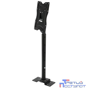REXANT Кронштейн для телевизора 13"- 37" дюймов, потолочный подвесной   серия PROFI чёрный {13"-37" Максимальная нагрузка: 25 кг VESA: 75х75, 100х100, 200х200 мм}
