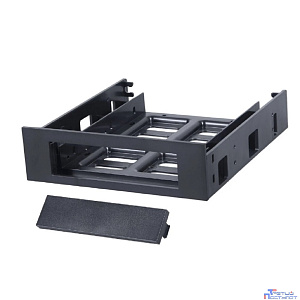 Gembird Салазки для установки HDD/SSD 2.5''/3.5'' в отсек 5.25" , пластик, пакет (MF-35525)