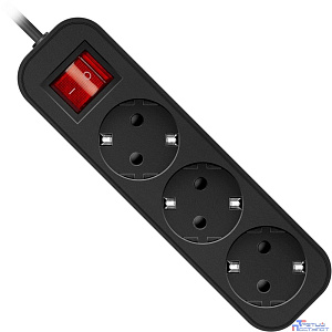 Defender Удлинитель G318 1.8 м, 3 розетки [99333] выключатель, с заземлением