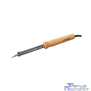 Паяльник с деревянной рукояткой и долговечным жалом, STAYER "MASTER" MAXTerm, 55310-60, 60 Вт, клин [55310-60]
