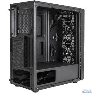 Exegate EX293017RUS Корпус Miditower ExeGate EVO-8243-NPX500 (ATX, БП 500NPX с вент 12 см, 2*USB+1*USB3.0, черный, 3 вент. с RGB подсветкой, боковая панель - закаленное стекло)