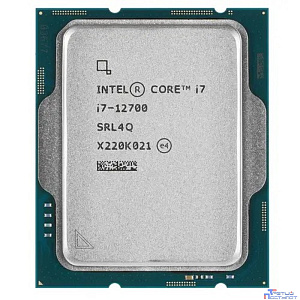 CPU Intel Core i7-12700 Alder Lake OEM {2.1 ГГц/ 4.8 ГГц в режиме Turbo, 25MB, Intel UHD Graphics 770, LGA1700}