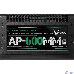 Formula ATX 600W AP-600ММ 80 PLUS WHITE (20+4pin) APFC 120mm fan 6xSATA RTL