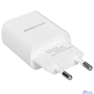 BOROFONE BA20A/ Сетевое ЗУ + Кабель Micro 1m/ 1 USB/ Выход: 10.5W/ White