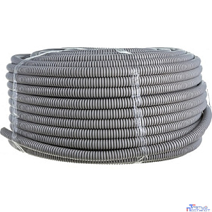 ЭРА Б0020110 Трубы гофр ПВХ GOFR-20-100-PVC  (серый) d 20мм с зонд. легкая 100м