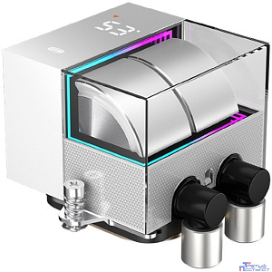 Система охлаждения/ PCCooler DS360 WH (310W, 360mm, LED temp., White, ARGB Pump/ Fans: 3x120mm, 86.73CFM, 28dBA, 2200RPM/ Pump height 67mm, 28dBA, 3200RPM, Rad thickness 27mm/ S: 1851, 1700, 1200, 20X