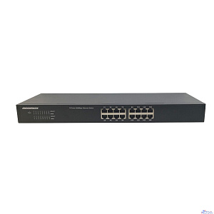 NEOMAX неуправляемый коммутатор NMS-116P-1000-SR, 16 портов 1000 Mbps, металл Rack