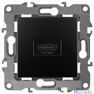 Эра Б0027485 12-3114-05 Розетка HDMI, Эра12, антрацит