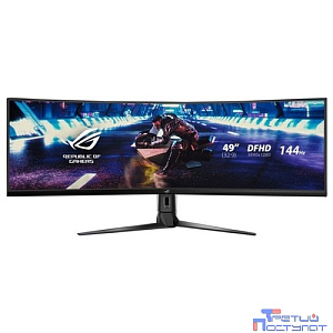 ASUS LCD 49" XG49VQ ROG STRIX черный {VA HDR FreeSync2 Curved 3840x1080 4ms 144Hz, 178°/178°, 450cd/m, 3000:1, DisplayPort1.2 HDMI2.0x2 5Wx2} [90LM04H0-B01170]