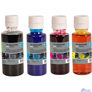 Чернила Cactus CS-GT51/GT52set GT51/GT52 голубой/пурпурный/желтый/черный набор 3x70ml для HP Ink Tan