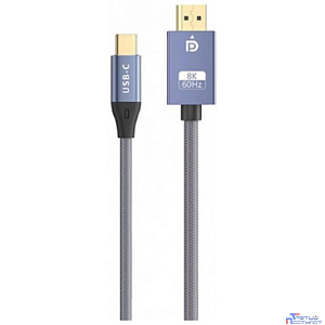 KS-is KS-536PB Кабель адаптер двунаправленный USB-C M DisplayPort 1.4 M, 1.8м премиум